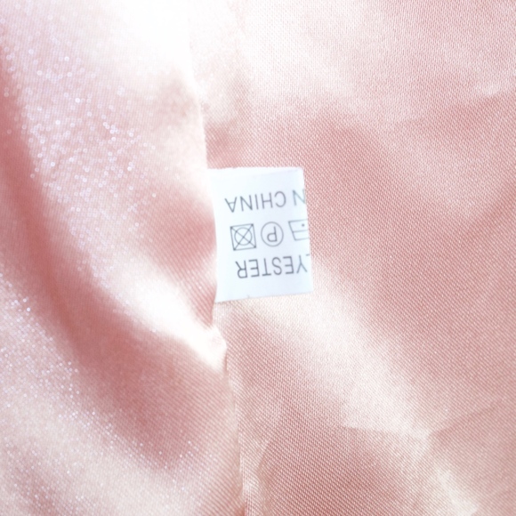 Faux Fur Pink Dress Over Coat Size ~L - Picture 5 of 8